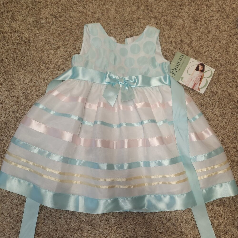 Girls 3T Bonnie Jean fancy spring DRESS NWT Easter